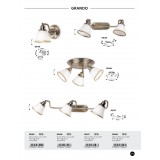 RABALUX 6548 | Grando Rabalux stropne svjetiljke svjetiljka elementi koji se mogu okretati 3x E14-R50 bronca, bijelo