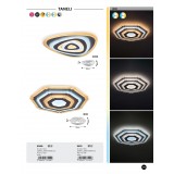 RABALUX 3099 | Taneli Rabalux stropne svjetiljke svjetiljka daljinski upravljač jačina svjetlosti se može podešavati, sa podešavanjem temperature boje, noćno svjetlo 1x LED 3685lm 3000 <-> 6500K bijelo