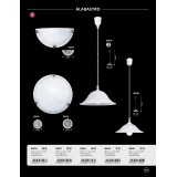 RABALUX 3904 | Alabastro1 Rabalux visilice svjetiljka s podešavanjem visine 1x E27 bijelo, alabaster