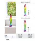 RABALUX 7008 | Glitter-Rainbow Rabalux dekoracija lava svjetiljke sa prekidačem na kablu 1x E14-G45 višebojno