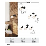 RABALUX 3986 | Lamar-RA Rabalux spot svjetiljka elementi koji se mogu okretati 1x E27 crno mat