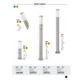 RABALUX 8266 | Inox Rabalux zidna svjetiljka sa senzorom UV odporna plastika 1x E27 IP44 UV plemeniti čelik, čelik sivo, bijelo