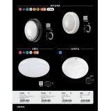 RABALUX 77028 | Hitura Rabalux zidna svjetiljka okrugli sa senzorom, svjetlosni senzor - sumračni prekidač 1x LED 1350lm 4000K IP54 crno, bijelo