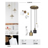 RABALUX 5089 | Alberta Rabalux zidna svjetiljka s prekidačem elementi koji se mogu okretati 1x E27 zlatno, bijelo