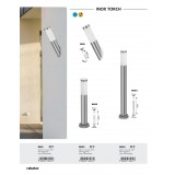 RABALUX 8261 | Inox Rabalux zidna svjetiljka UV odporna plastika 1x E27 IP44 UV plemeniti čelik, čelik sivo, bijelo
