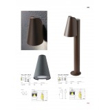 REDO 9531 | Alvar Redo podna svjetiljka 80cm 1x GU10 IP44 tamno siva, prozirna