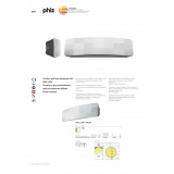 REDO 9042 | Phiz Redo zidna svjetiljka 1x LED 310lm 3000K IP54 sivo, opal