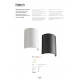 REDO 01-1447 | Match-RD Redo zidna svjetiljka 1x LED 600lm 3000K bijelo mat