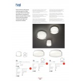 REDO 01-1453 | Naji Redo stropne svjetiljke svjetiljka 1x LED 750lm 3000K IP44 krom, prozirna, opal