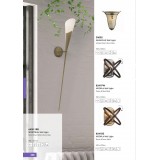 SEARCHLIGHT 6430-1BR | Wall-SL Searchlight zidna svjetiljka 1x E14 rdža smeđe, jantar
