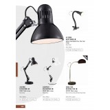 SEARCHLIGHT EU4122BK | Desk-Partners-Flex Searchlight stolna svjetiljka 30cm sa prekidačem na kablu fleksibilna 1x E14 crno, bijelo