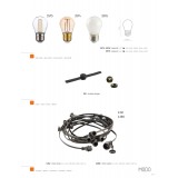 TK LIGHTING 4341 | Modo-TK Tk Lighting ambient osvetljenje svjetiljka sa kablom i vilastim utikačem 10x E27 IP44 crno