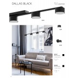 TK LIGHTING 6241 | Dallas-TK Tk Lighting stropne svjetiljke svjetiljka 1x GX53 crno, opal