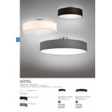 TRIO 603900301 | Hotel-TR Trio stropne svjetiljke svjetiljka 3x E27 poniklano mat, bijelo