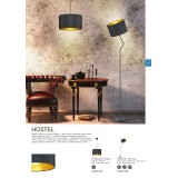 TRIO 308200179 | Hostel Trio visilice svjetiljka 1x E27 crno mat, zlatno