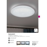 TRIO 677718000 | Nagano-TR Trio stropne svjetiljke svjetiljka daljinski upravljač može se upravljati daljinskim upravljačem, jačina svjetlosti se može podešavati 1x LED 6400lm 3000 <-> 5500K krom, bijelo