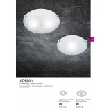 TRIO 6105011-01 | Adrian-TR Trio stropne svjetiljke svjetiljka 1x E27 krom, alabaster