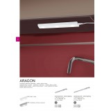 TRIO 273170301 | Aragon Trio osvjetljenje ploče svjetiljka 1x LED 240lm 3000K bijelo