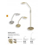 TRIO 420910108 | Bergamo-TR Trio podna svjetiljka 135cm sa dodirnim prekidačem fleksibilna, jačina svjetlosti se može podešavati 1x LED 1100lm 3000K mat zlato
