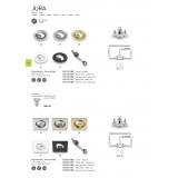 TRIO 650000107 | Jura-TR Trio ugradbena svjetiljka pomjerljivo 80x80mm 1x GU10 poniklano mat