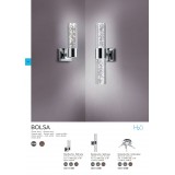 TRIO 282410206 | Bolsa Trio zidna svjetiljka 2x LED 600lm 3000K IP44 krom, efekt mjehura