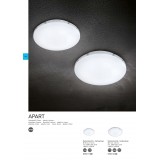 TRIO 659411806 | Apart-TR Trio stropne svjetiljke svjetiljka 1x LED 1600lm 3000K IP44 krom, opal