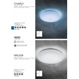 TRIO 656010100 | Charly Trio stropne svjetiljke svjetiljka daljinski upravljač jačina svjetlosti se može podešavati, promjenjive boje 1x LED 2550lm 3000 <-> 5000K bijelo