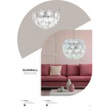 TRIO R11905001 | Blowball Trio visilice svjetiljka 5x E14 krom, bijelo