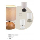 TRIO R50351026 | Luci Trio stolna svjetiljka 23cm sa prekidačem na kablu 1x E14 smeđe, bijelo