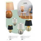 TRIO R50621089 | Luxor-TR Trio stolna svjetiljka 26cm sa prekidačem na kablu 1x E14 srebrno, bijelo