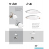 VIOKEF 351400 | Niobe Viokef zidna svjetiljka 1x E14 bijelo mat, antik