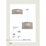 VIOKEF 4114600 | Bristol-VI Viokef stropne svjetiljke svjetiljka 3x E14 bež