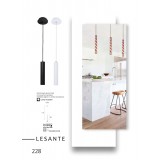 VIOKEF 4144300 | Lesante Viokef visilice svjetiljka 1x GU10 bijelo, krom