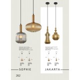 VIOKEF 4169500 | Jakarta Viokef visilice svjetiljka 1x E27 zlatno, crno