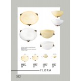 VIOKEF 3959000 | Flora-VI Viokef stropne svjetiljke svjetiljka 2x E27 bijelo, antik, alabaster