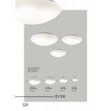 VIOKEF 4144700 | Disk Viokef zidna, stropne svjetiljke svjetiljka 1x E27 opal mat, bijelo