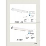 VIOKEF 4181300 | Fibi Viokef zidna svjetiljka 1x LED 1150lm 3000K IP44 bijelo mat, krom