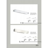 VIOKEF 4052600 | Fibi Viokef zidna svjetiljka 3x E14 bijelo mat, krom