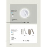 VIOKEF 4188200 | Moby Viokef spot svjetiljka dva prekidača elementi koji se mogu okretati 1x LED 630lm 3000K bijelo