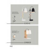VIOKEF 4163801 | Eddie Viokef stolna svjetiljka 50cm s prekidačem 1x E14 bijelo, bezbojno, krom