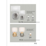 VIOKEF 4167800 | Elya Viokef stolna svjetiljka 52cm s prekidačem 1x E27 opal, srebrno, krom