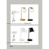 VIOKEF 4153101 | Lyra-VI Viokef stolna svjetiljka 40cm s prekidačem elementi koji se mogu okretati 1x E14 crno