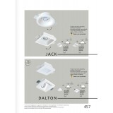 VIOKEF 4116100 | Dalton-VI Viokef ugradbena svjetiljka može se bojati 120x120mm 1x MR16 / GU5.3 / GU10 bijelo