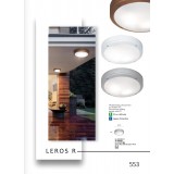 VIOKEF 4049203 | Leros Viokef stropne svjetiljke svjetiljka 2x E27 IP44 smeđe, opal