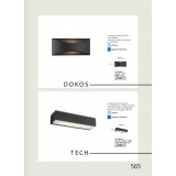 VIOKEF 4198700 | Tech Viokef zidna svjetiljka 1x LED 900lm 3000K IP65 tamno siva