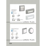 VIOKEF 4137900 | Leros-Plus Viokef zidna svjetiljka 1x LED 260lm 3000K IP44 sivo, bijelo