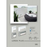 VIOKEF 4138100 | Leros-Plus Viokef zidna svjetiljka 1x LED 112lm 3000K IP44 sivo