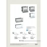 VIOKEF 4124900 | Riva-VI Viokef ugradbena svjetiljka 140x70mm 1x LED 210lm 3000K IP65 sivo, crno