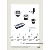 VIOKEF 4186700 | Lotus-VI Viokef ugradbena svjetiljka Ø42mm 1x LED 110lm 3200K IP67 srebrno, crno