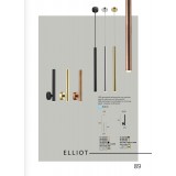 VIOKEF 4201702 | Elliot Viokef visilice svjetiljka 1x LED 450lm 3000K bakar